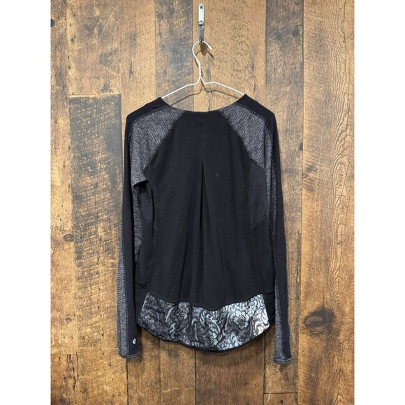 Lululemon Run: Bold In The Cold Long Sleeve Black Size 6 - Picture 3 of 5